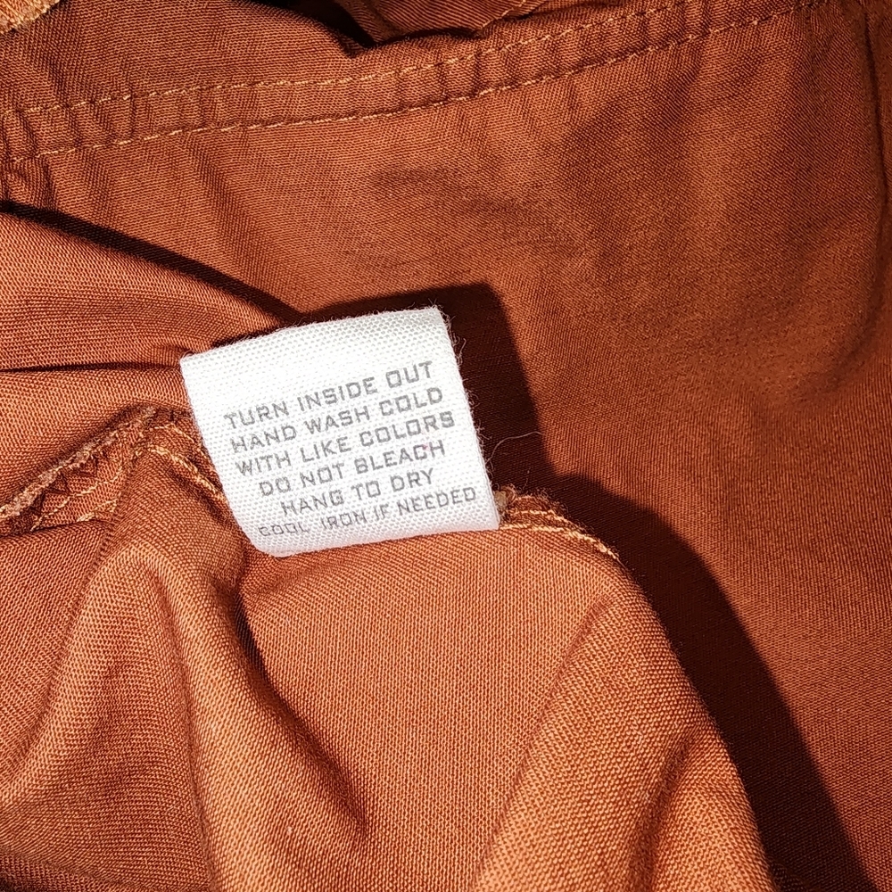E & M Womens Burnt Orange Utility Jacket Size S - Picture 11 of 15